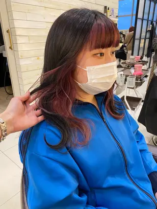 ロング カラー riho/ブリーチ/ デザインカラー/辻堂のヘアスタイル