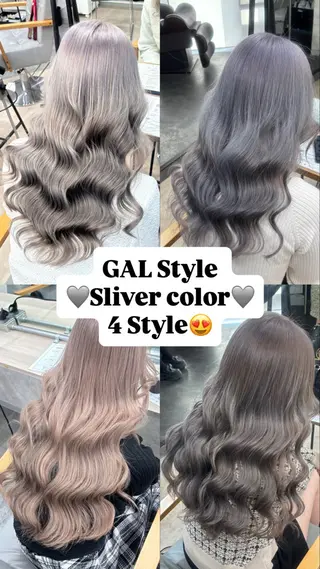 ロング カラー ギャル/ハイトーン 特化/ルイヤのヘアスタイル