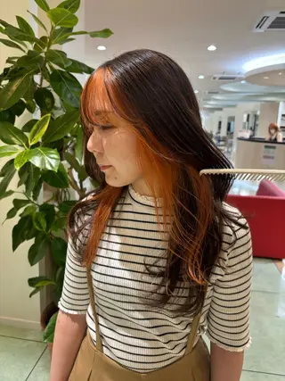 カラー 抜け感ヘア໒꒱ブリー チ໒꒱chihanaのヘアスタイル