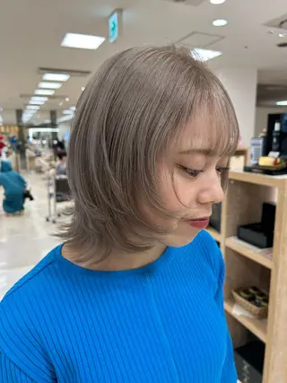 カラー 💜暖色系カラー/ ブリーチカラー💜のヘアスタイル