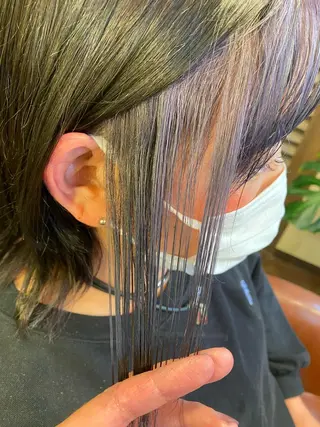 ミディアム カラー liL  hair サトウリョウタのヘアスタイル