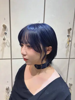 ショート レイヤー/ブリーチ/ 山本かほのヘアスタイル