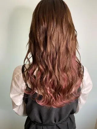 ロング カラー 髪質改善/美髪矯正/ ハイトーン Kuroのヘアスタイル