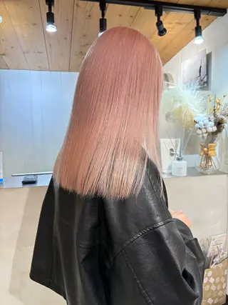 ミディアム カラー ヘアアレンジ 🧸艶々韓国ヘア 🧁mizunaのヘアスタイル