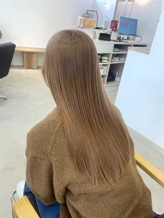 ロング カラー vince hinataのヘアスタイル