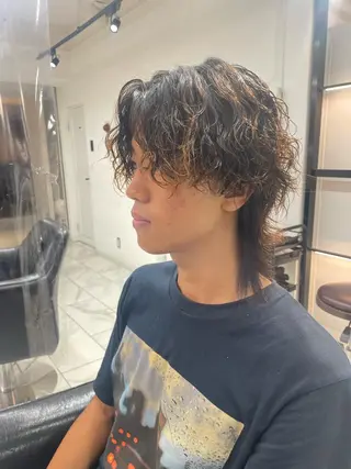 パーマ メンズ 大阪美容師 井上智博のヘアスタイル