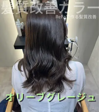 ミディアム カラー 💎ReFaで作る 髪質改善💎のヘアスタイル