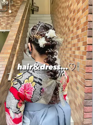 セミロング カラー ヘアアレンジ ハイトーンピンク🍑 ブリーチ🍑RINAのヘアスタイル