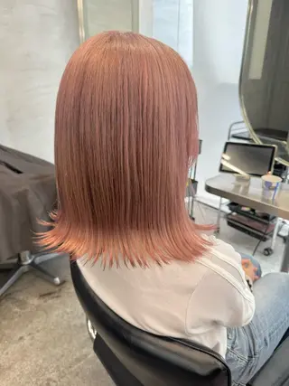 ミディアム 髪質改善＆艶カラー Zina💋池袋のヘアスタイル