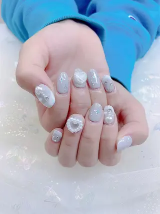 ネイル パーツ全部¥110 サロンミミのネイルデザイン