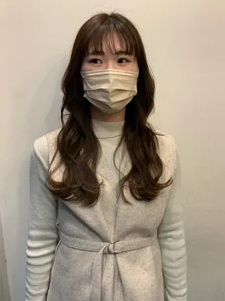 ロング 米川 沙妃のヘアスタイル