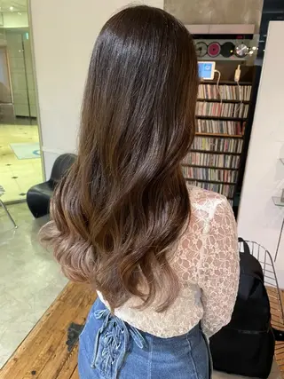 ロング カラー 🪿透明感/艶カラー ﾜﾀﾅﾍﾞｱｵｲのヘアスタイル