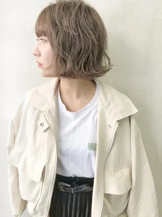 ショート 顔まわり／髪質改 善／白髪ぼかし／中山のヘアスタイル