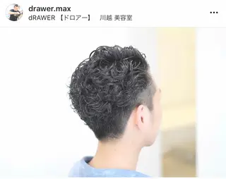 ショート パーマ メンズ 矢島 真樹のヘアスタイル