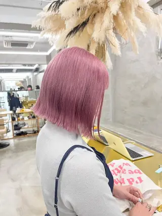 ミディアム カラー パーマ ヘアアレンジ メンズ ハイトーン/レイヤー 🌸さくらのヘアスタイル