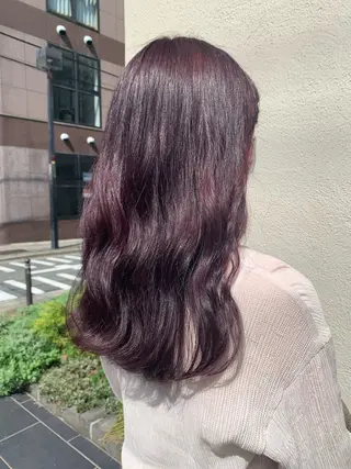 ミディアム カラー りん 🎀韓国スタイルのヘアスタイル