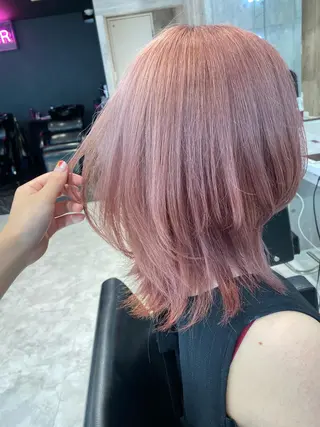 ミディアム 🤍ムラ修正ブリーチ 🤍原宿/YUUのヘアスタイル