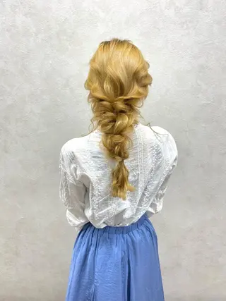 ロング ヘアアレンジ 🗻飯田誠也🗻 カットカラー得意のヘアスタイル