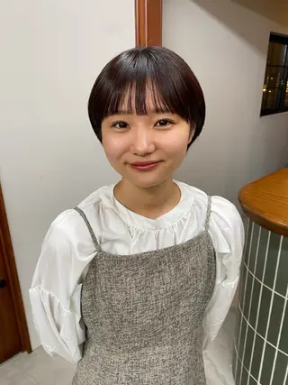 ショート ムナカタ アカリのヘアスタイル
