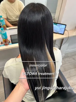 ロング カラー パーマ ヘアアレンジ メンズ ワット 原宿のヘアスタイル