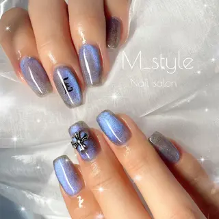 ミディアム ネイル 下妻ネイルサロン/ 持ちの良いネイルのネイルデザイン