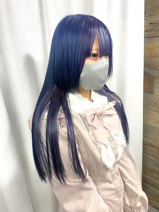 ロング カラー ヘアアレンジ 年間1500人担当 代表 南一路のヘアスタイル