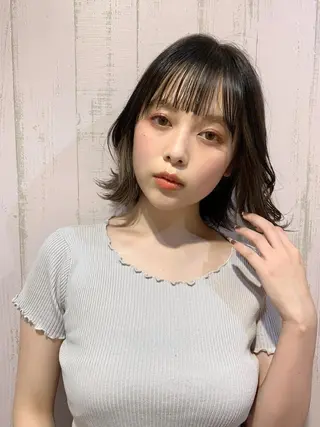 ミディアム カラー 髪質改善☆ 縮毛矯正miyuのヘアスタイル