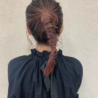 ヘアアレンジ くすみベージュカラー 🪻HARUKAのヘアスタイル