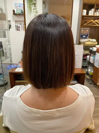 ミディアム 山田 梓のヘアスタイル