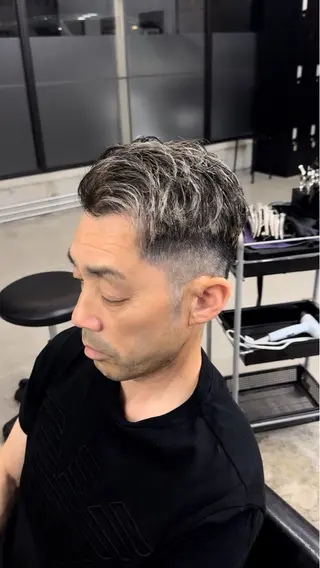 カラー メンズ スペインカール/ メンズパーマ/山下のヘアスタイル