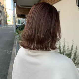 ミディアム カラー stylist店長 岡本真依のヘアスタイル