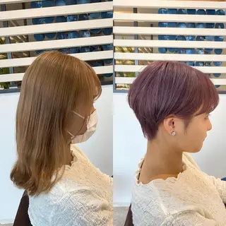ショート カラー [店長]加地 峻のヘアスタイル