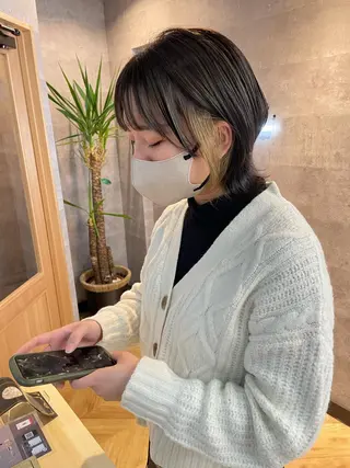 ミディアム カラー 艶髪 🌸木下なつみのヘアスタイル