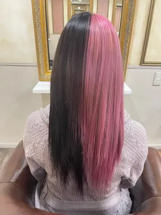 ロング カラー 岩谷/ブリーチ 🪽透明感カラーのヘアスタイル