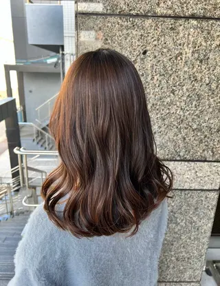 ロング カラー クロギ リョウのヘアスタイル