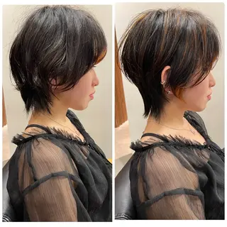 ショート カラー 似合わせバランス得意 青野さくらのヘアスタイル