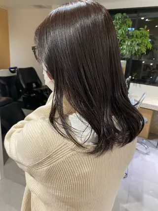 ミディアム カラー 杉本 沙羅のヘアスタイル