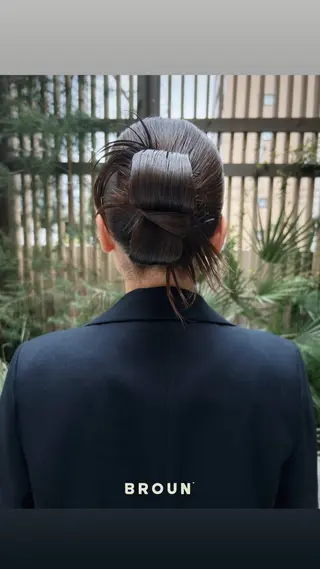 セミロング BROUN®所属・江坂/レイヤー/ボブ nacaのヘアスタイル