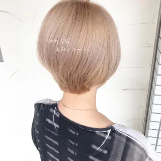 ショート カラー ◆感動口コミ/最小顔 理論カット◆森口 峻のヘアスタイル