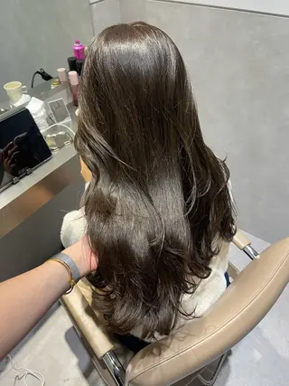 ロング ラベンダー/レイヤー スタイル🤎mamiのヘアスタイル