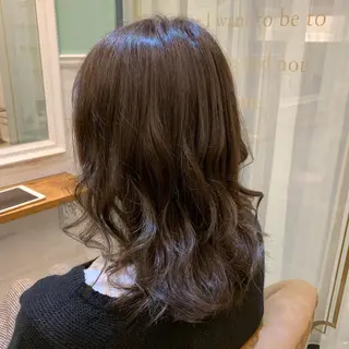 セミロング カラー 🦋シールエクステ /韓国/リアラ🦋のヘアスタイル