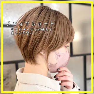 ショート カラー 平田 健一のヘアスタイル