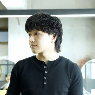 パーマ メンズ あずまりんの/メンズ /ブリーチ特化のヘアスタイル