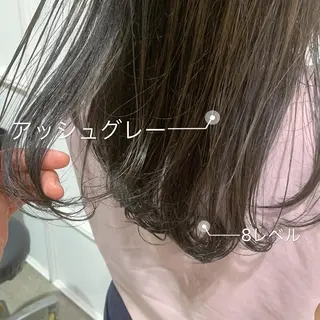 ロング カラー 髪質改善カラー&TR 縮毛矯正/弱酸性矯正のヘアスタイル