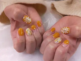 ネイル はばすみれ🎀ﾈｲﾙ 光ﾌｪｲｼｬﾙ ﾍｱのネイルデザイン