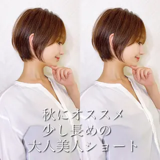 ショート カラー 🌟モテ髪ショート 🌟店長 津賀涼のヘアスタイル