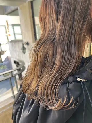 セミロング カラー 髪質改善&美髪カラー ボブ&ロングRINのヘアスタイル