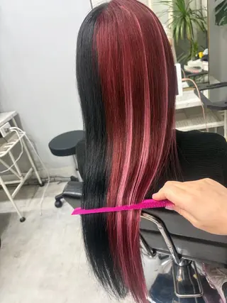 ロング ✨最安値✨エクステ カラー🌼つきな🌼のヘアスタイル