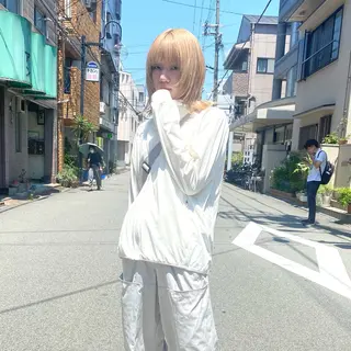 ミディアム カラー ウチダ ユウヤのヘアスタイル