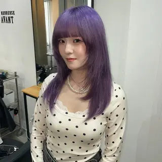 セミロング カラー Je suis heureuse Tres所属・💍ダメージ最小限 ブリーチ/ちさと💍のヘアスタイル